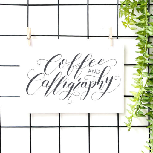 COFFEE-AND-CALLIGRAPHY-POSTCARD-ON-MEMO-BOARD