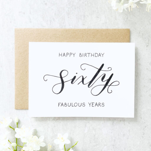 SIXTY-BIRTHDAY-CARD-FRONT-FLATLAY-CALLIGRAPHY
